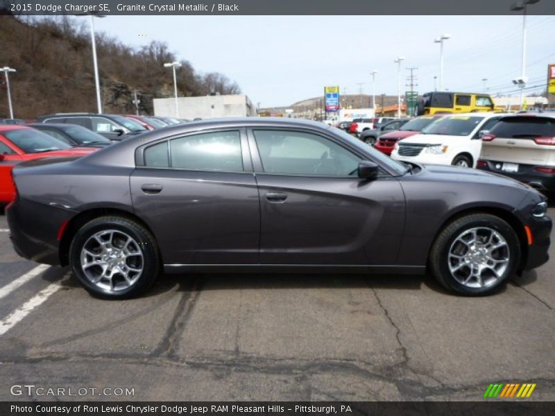 Granite Crystal Metallic / Black 2015 Dodge Charger SE