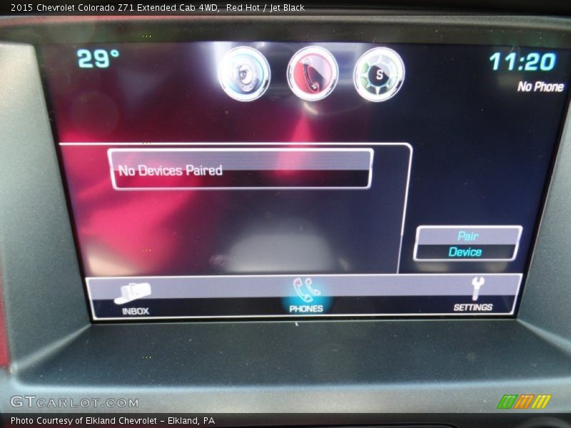 Red Hot / Jet Black 2015 Chevrolet Colorado Z71 Extended Cab 4WD