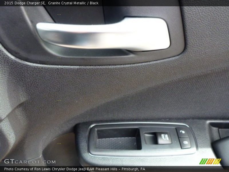 Granite Crystal Metallic / Black 2015 Dodge Charger SE