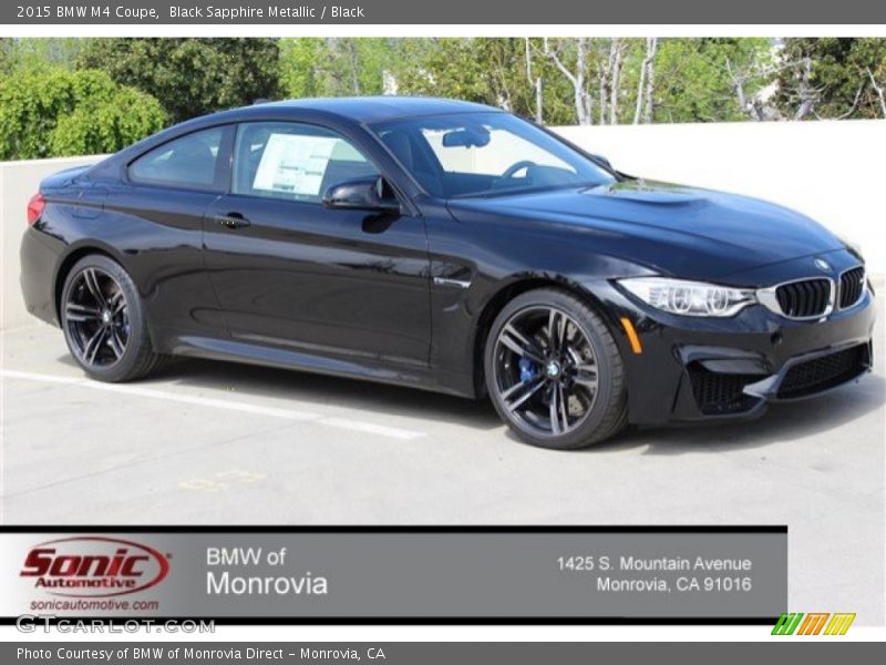 Black Sapphire Metallic / Black 2015 BMW M4 Coupe