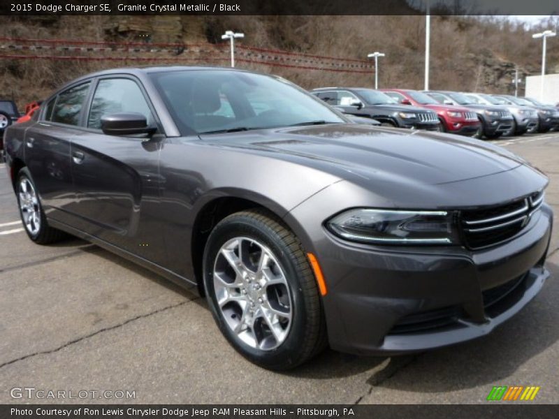 Granite Crystal Metallic / Black 2015 Dodge Charger SE