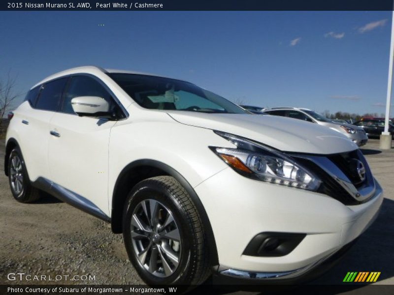 Pearl White / Cashmere 2015 Nissan Murano SL AWD