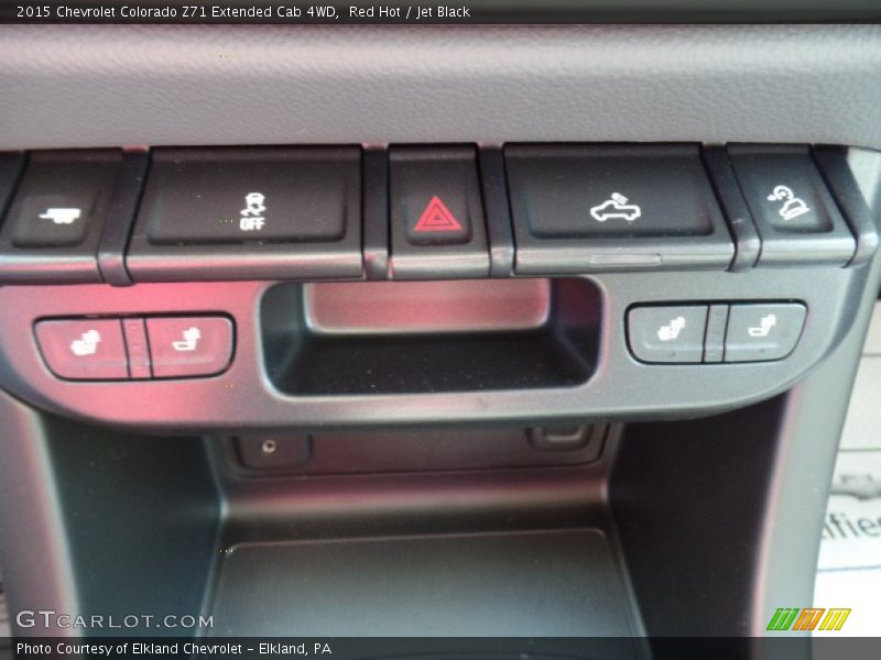 Red Hot / Jet Black 2015 Chevrolet Colorado Z71 Extended Cab 4WD