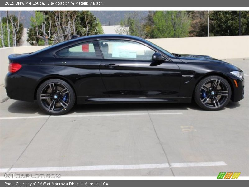 Black Sapphire Metallic / Black 2015 BMW M4 Coupe