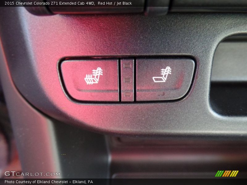 Red Hot / Jet Black 2015 Chevrolet Colorado Z71 Extended Cab 4WD