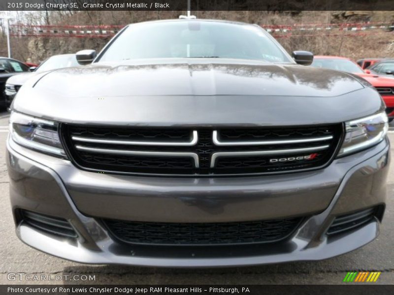 Granite Crystal Metallic / Black 2015 Dodge Charger SE