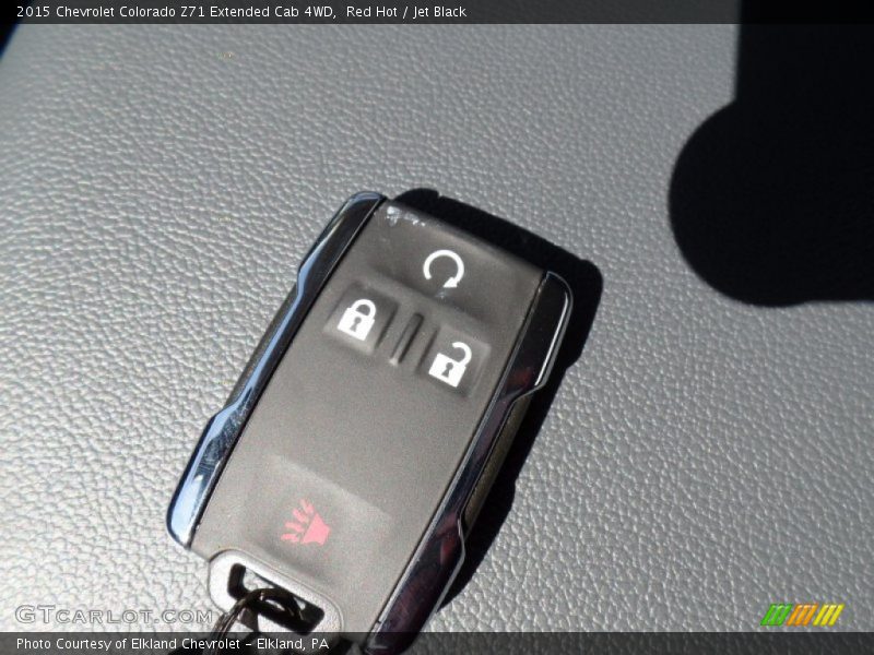 Keys of 2015 Colorado Z71 Extended Cab 4WD