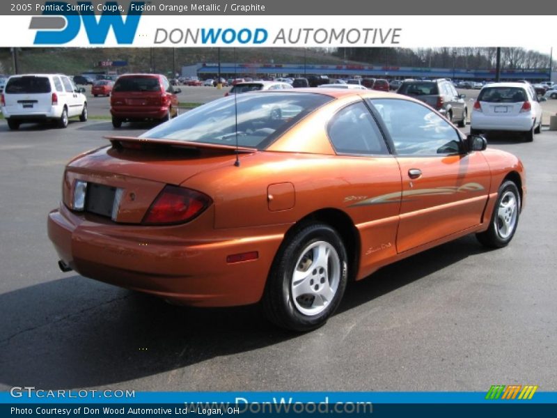 Fusion Orange Metallic / Graphite 2005 Pontiac Sunfire Coupe