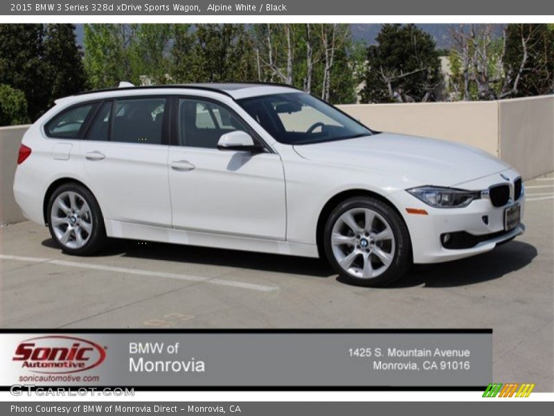 Alpine White / Black 2015 BMW 3 Series 328d xDrive Sports Wagon