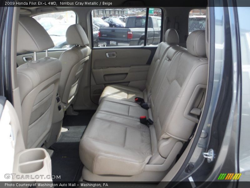 Nimbus Gray Metallic / Beige 2009 Honda Pilot EX-L 4WD