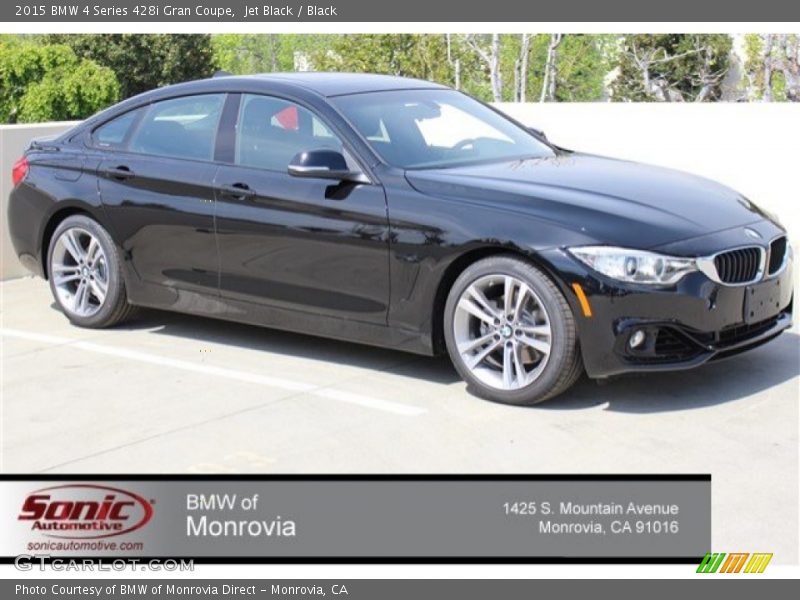 Jet Black / Black 2015 BMW 4 Series 428i Gran Coupe
