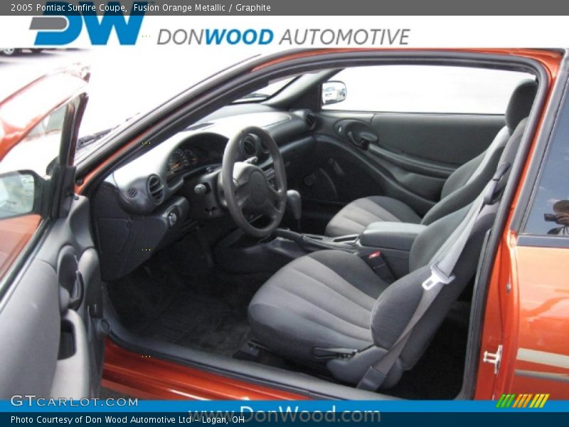 Fusion Orange Metallic / Graphite 2005 Pontiac Sunfire Coupe