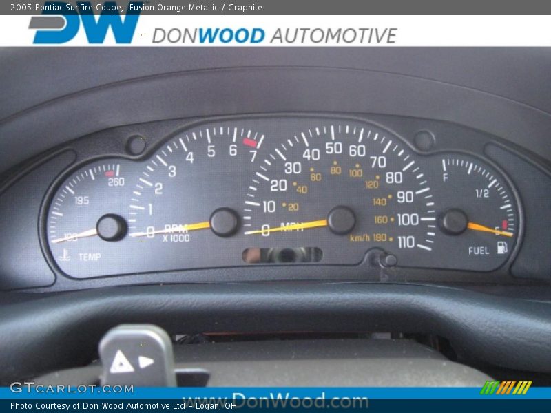 Fusion Orange Metallic / Graphite 2005 Pontiac Sunfire Coupe