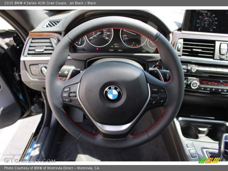 Jet Black / Black 2015 BMW 4 Series 428i Gran Coupe