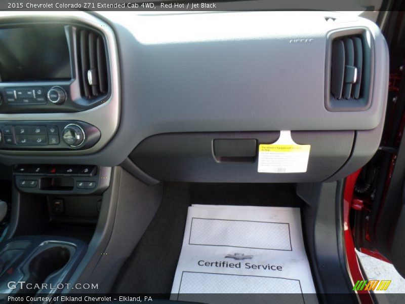 Red Hot / Jet Black 2015 Chevrolet Colorado Z71 Extended Cab 4WD