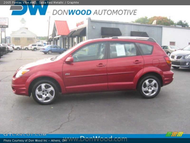 Salsa Red Metallic / Graphite 2005 Pontiac Vibe AWD