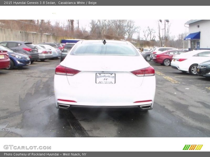 Casablanca White / Beige 2015 Hyundai Genesis 3.8 Sedan