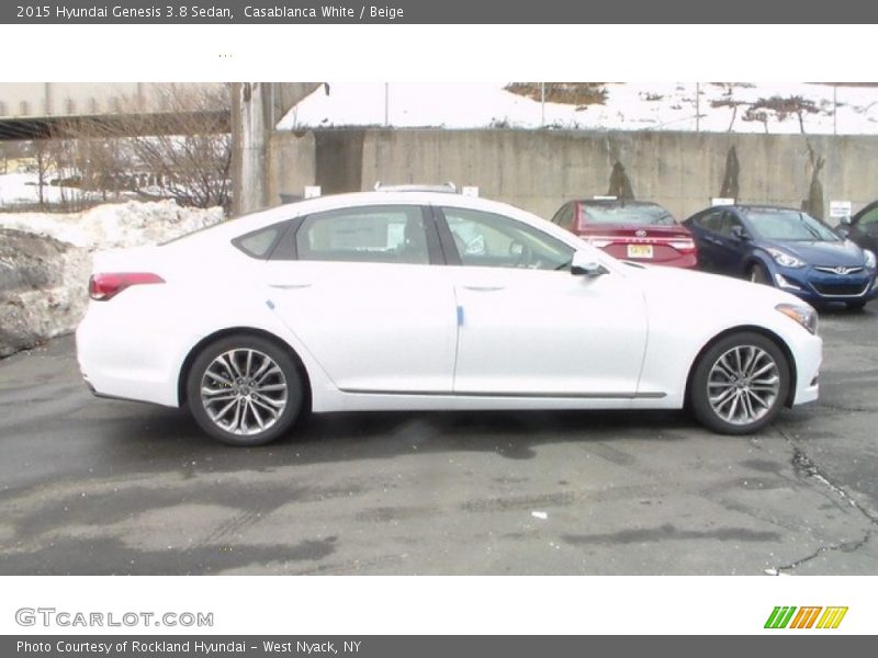 Casablanca White / Beige 2015 Hyundai Genesis 3.8 Sedan