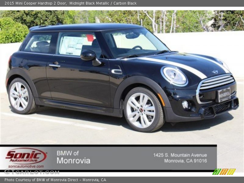 Midnight Black Metallic / Carbon Black 2015 Mini Cooper Hardtop 2 Door