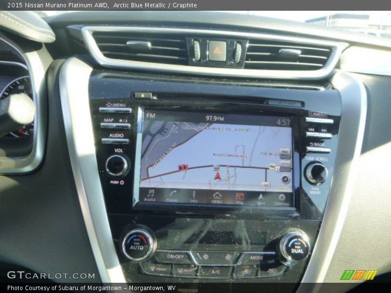 Arctic Blue Metallic / Graphite 2015 Nissan Murano Platinum AWD