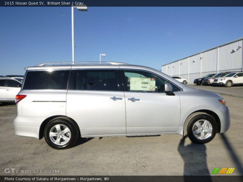 Brilliant Silver / Gray 2015 Nissan Quest SV