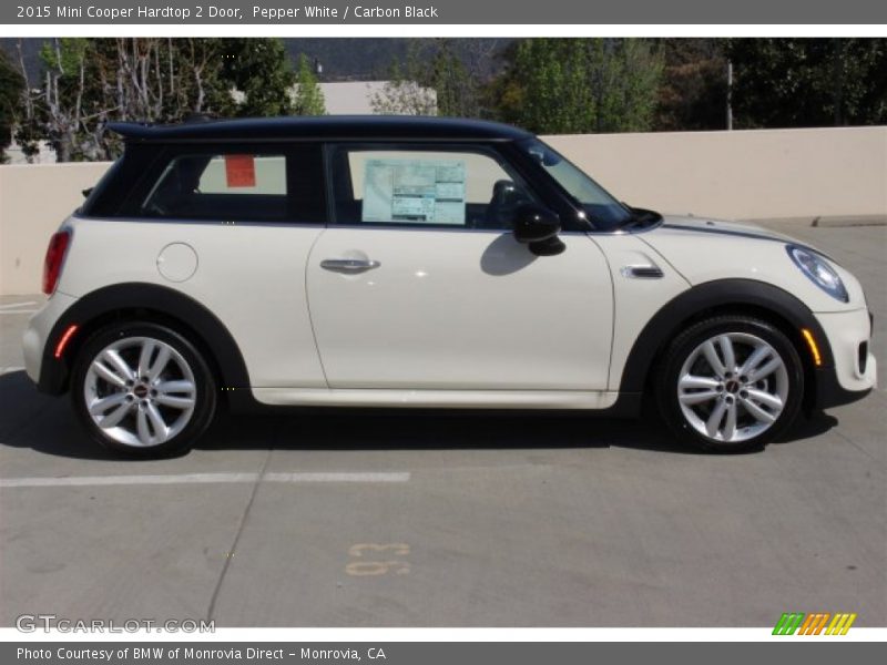 Pepper White / Carbon Black 2015 Mini Cooper Hardtop 2 Door