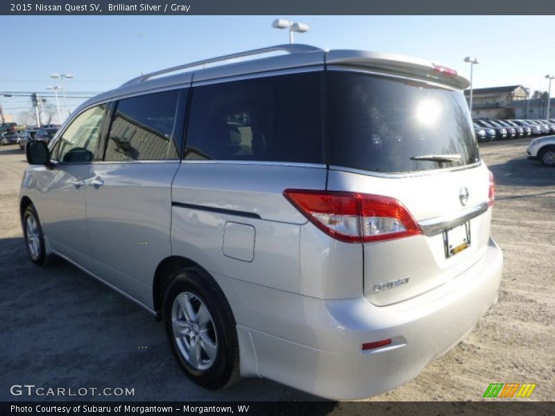 Brilliant Silver / Gray 2015 Nissan Quest SV