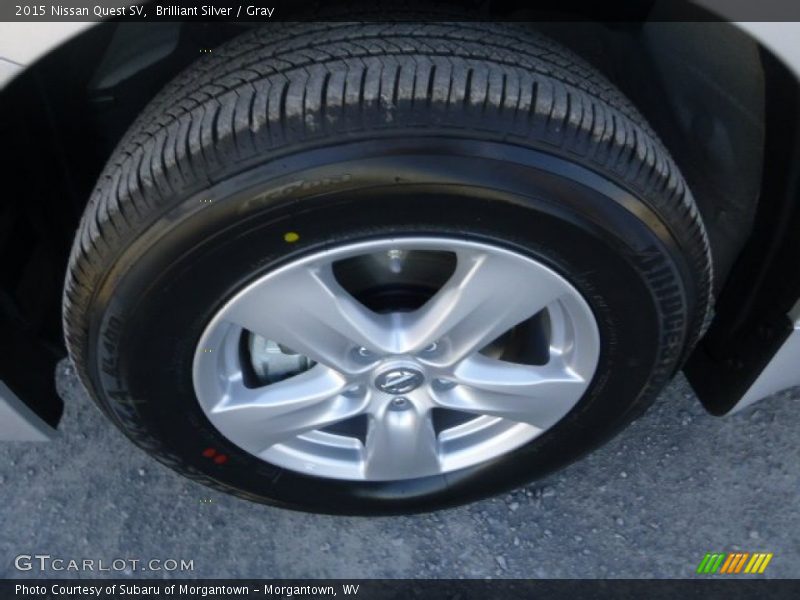 Brilliant Silver / Gray 2015 Nissan Quest SV