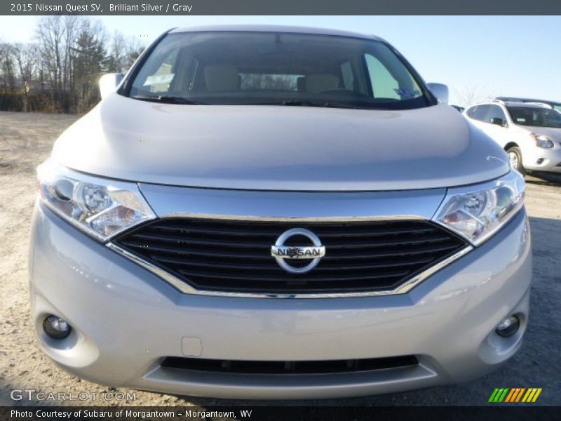 Brilliant Silver / Gray 2015 Nissan Quest SV