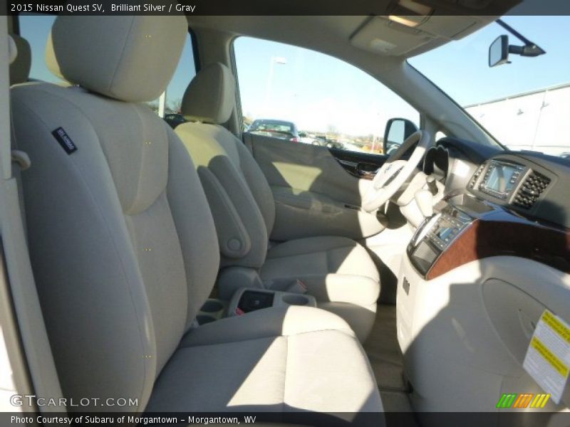 Brilliant Silver / Gray 2015 Nissan Quest SV