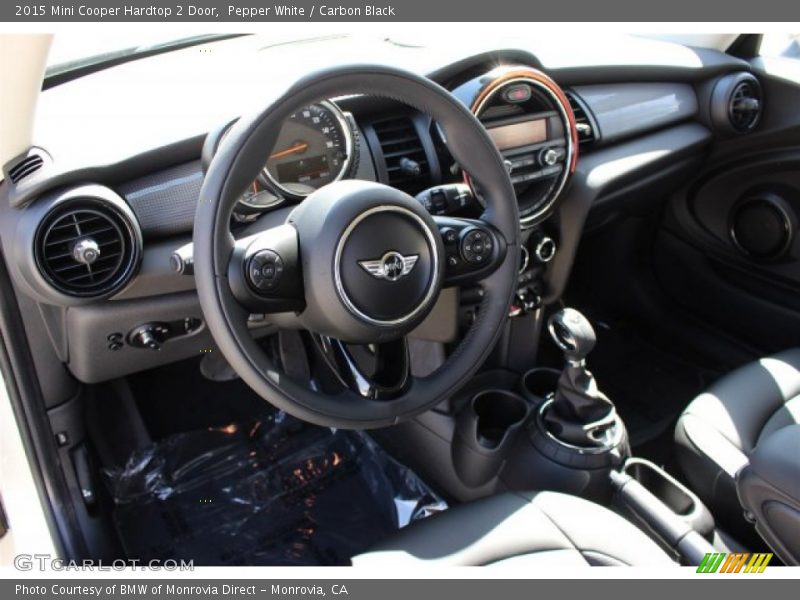 Pepper White / Carbon Black 2015 Mini Cooper Hardtop 2 Door