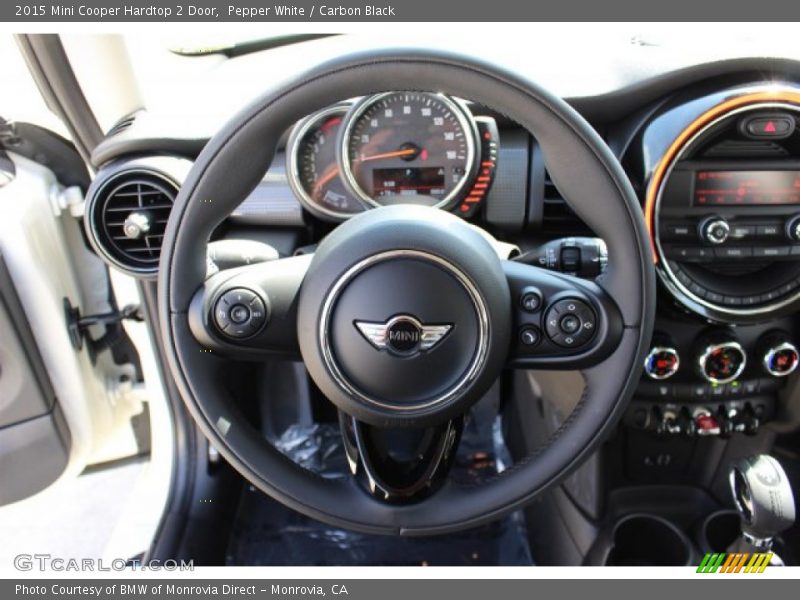 Pepper White / Carbon Black 2015 Mini Cooper Hardtop 2 Door
