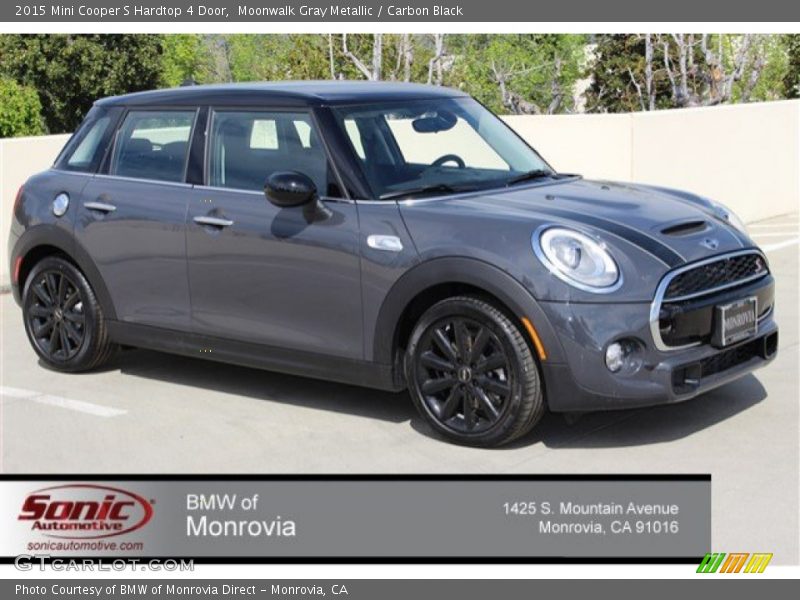 Moonwalk Gray Metallic / Carbon Black 2015 Mini Cooper S Hardtop 4 Door