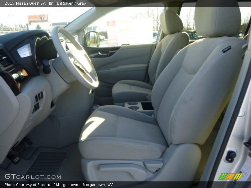 Brilliant Silver / Gray 2015 Nissan Quest SV