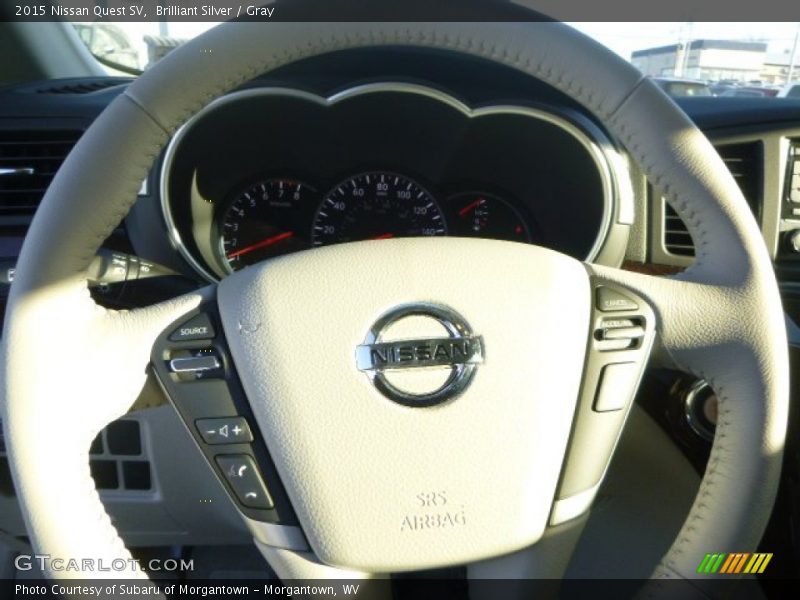 Brilliant Silver / Gray 2015 Nissan Quest SV