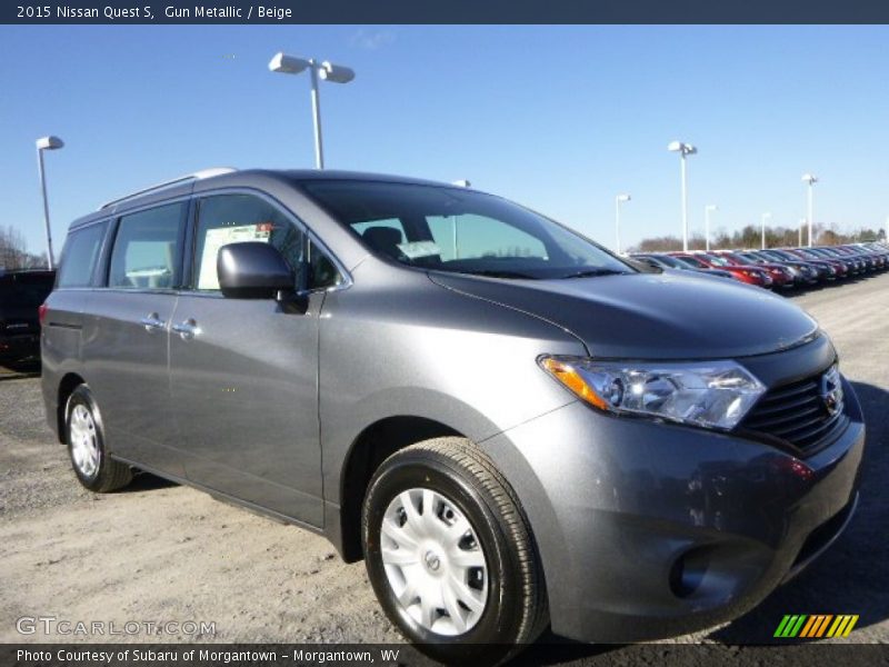 Gun Metallic / Beige 2015 Nissan Quest S