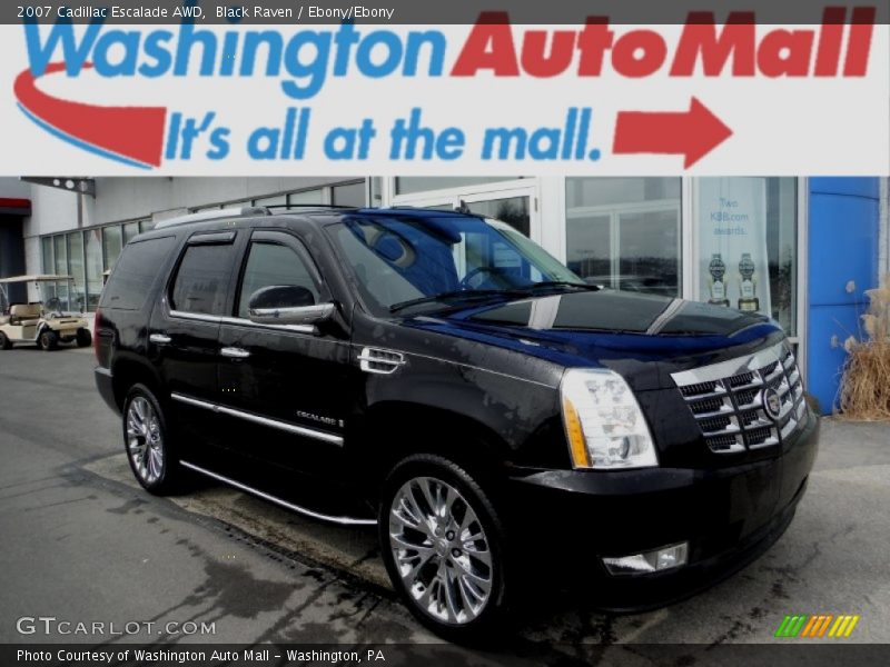 Black Raven / Ebony/Ebony 2007 Cadillac Escalade AWD