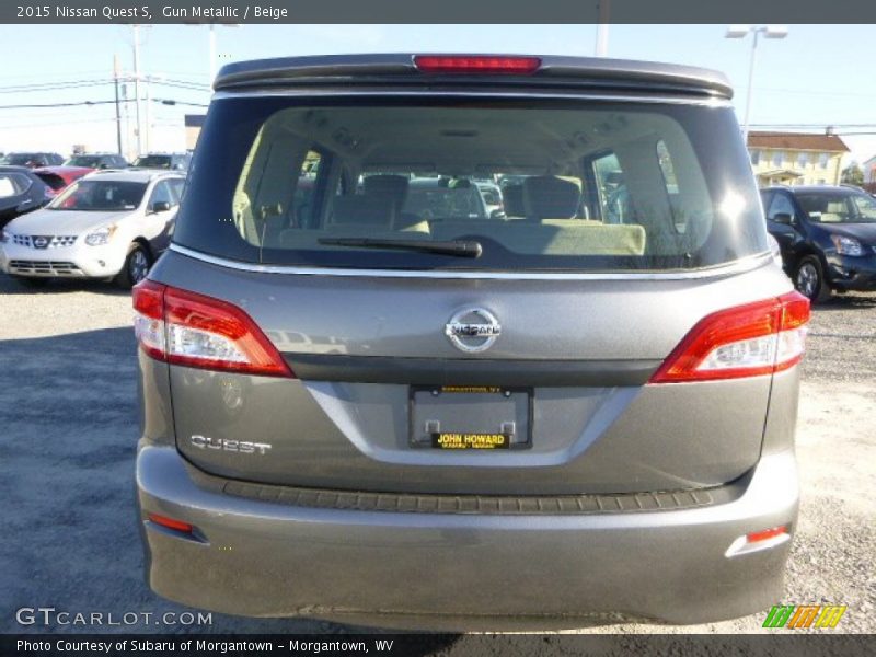 Gun Metallic / Beige 2015 Nissan Quest S