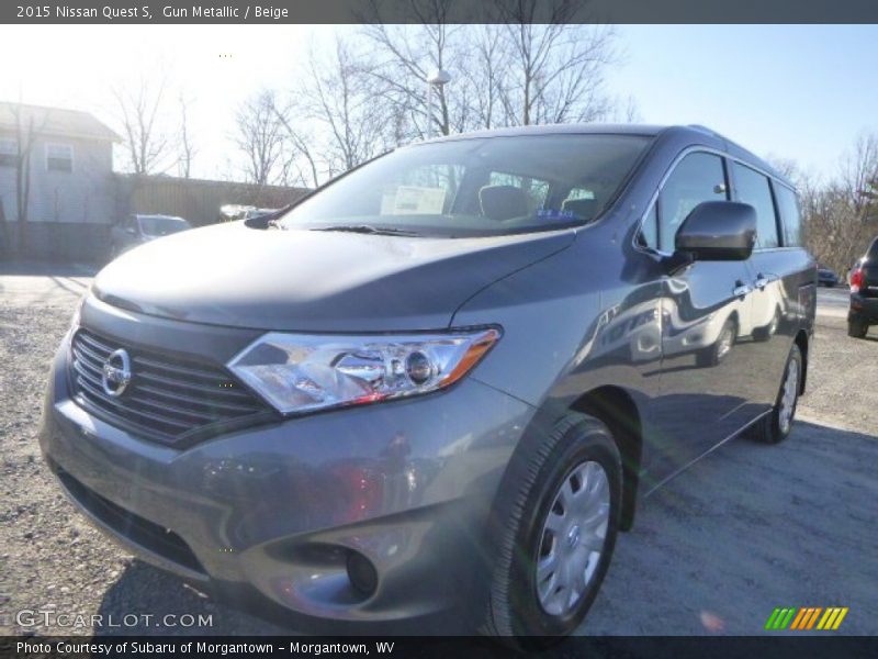 Gun Metallic / Beige 2015 Nissan Quest S