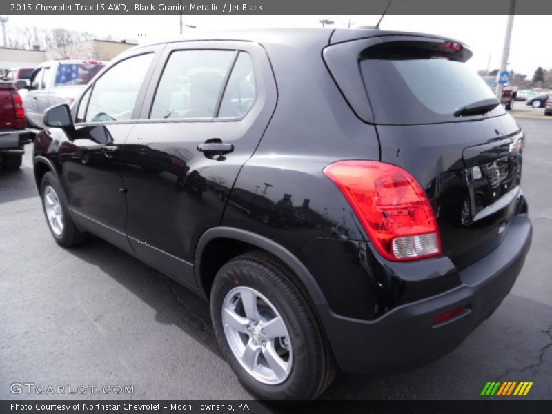 Black Granite Metallic / Jet Black 2015 Chevrolet Trax LS AWD