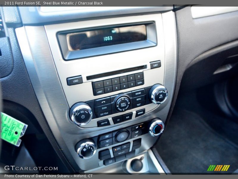 Steel Blue Metallic / Charcoal Black 2011 Ford Fusion SE