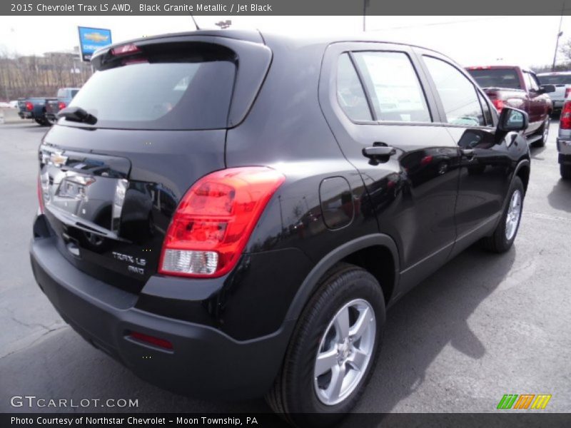 Black Granite Metallic / Jet Black 2015 Chevrolet Trax LS AWD
