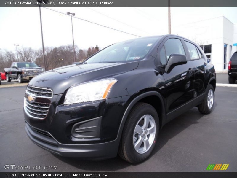 Black Granite Metallic / Jet Black 2015 Chevrolet Trax LS AWD