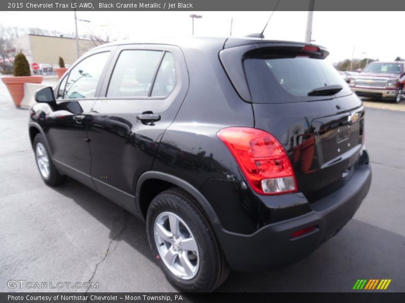 Black Granite Metallic / Jet Black 2015 Chevrolet Trax LS AWD