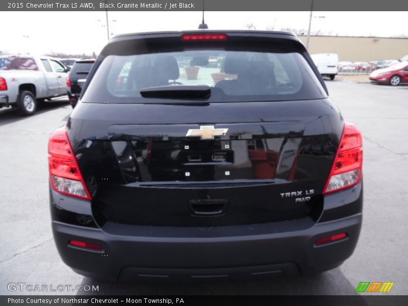 Black Granite Metallic / Jet Black 2015 Chevrolet Trax LS AWD