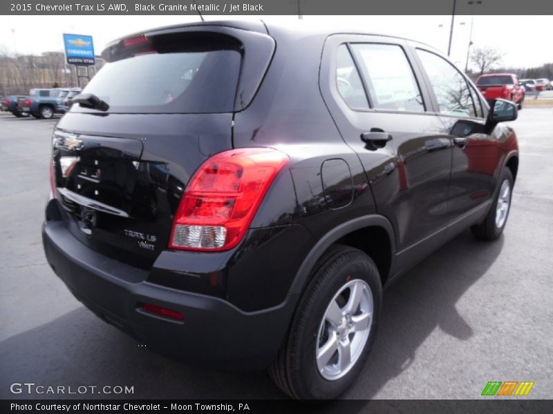 Black Granite Metallic / Jet Black 2015 Chevrolet Trax LS AWD