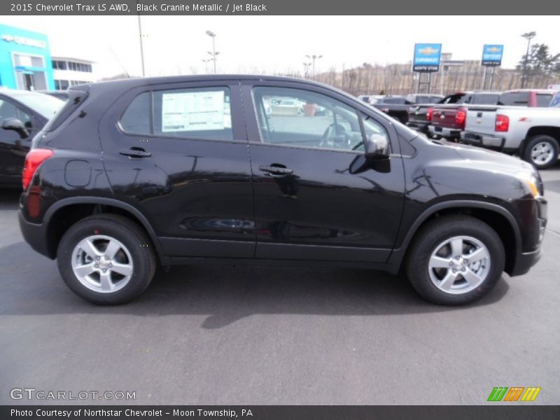 Black Granite Metallic / Jet Black 2015 Chevrolet Trax LS AWD