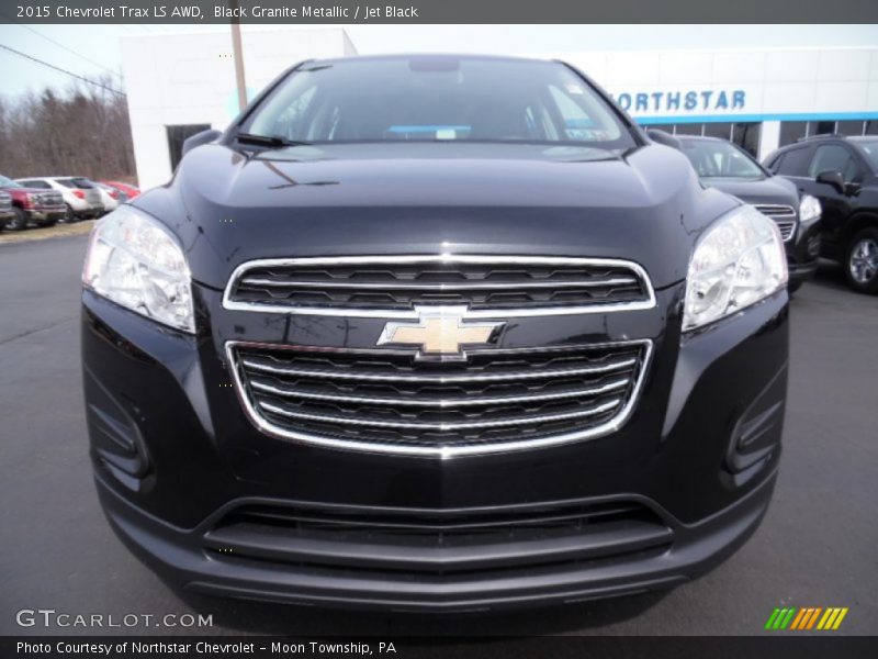 Black Granite Metallic / Jet Black 2015 Chevrolet Trax LS AWD
