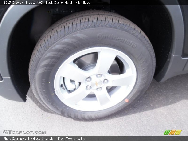 Black Granite Metallic / Jet Black 2015 Chevrolet Trax LS AWD