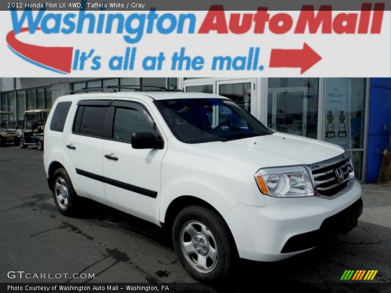 Taffeta White / Gray 2012 Honda Pilot LX 4WD